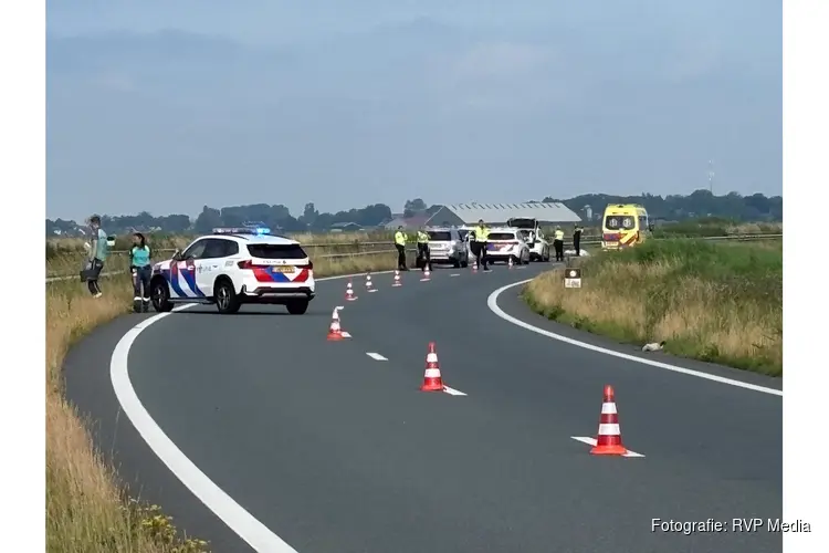Motorrijder overleden bij ongeluk op N307 in Hoogkarspel