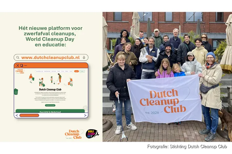 Hét nieuwe platform voor zwerfafval cleanups, World Cleanup Day en educatie: Dutch Cleanup Club