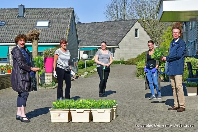 Tulpen voor verzorgingshuizen