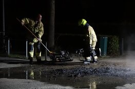 Grof vuil in brand aan Veilingweg