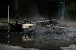 Grof vuil in brand aan Veilingweg