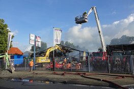 Schade brand Grootebroek overdag goed zichtbaar