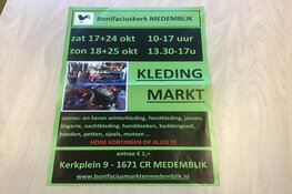 Kledingbeurs Bonifaciuskerk Medemblik hele weekend geopend