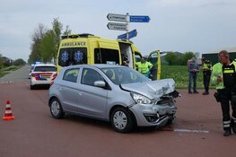 Veel schade bij botsing met drie voertuigen in Hem