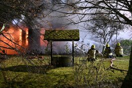 Flinke vlammenzee bij boerderijbrand in Wijdenes