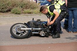 Motorrijder komt ten val in Grootebroek