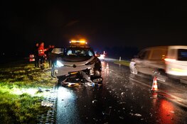 Twee gewonden bij frontale aanrijding op N307