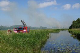 Rietbrand in Lutjebroek